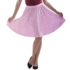 Jubilee Pink A-line Skater Skirt by PatternFactory