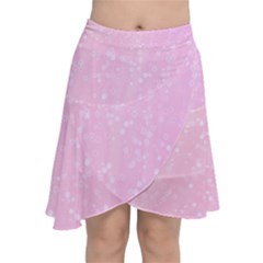 Jubilee Pink Chiffon Wrap Front Skirt by PatternFactory