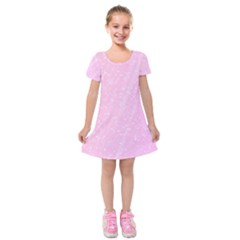 Jubilee Pink Kids  Short Sleeve Velvet Dress by PatternFactory