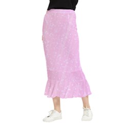 Jubilee Pink Maxi Fishtail Chiffon Skirt by PatternFactory