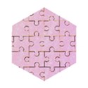 Jubilee Pink Wooden Puzzle Hexagon View1