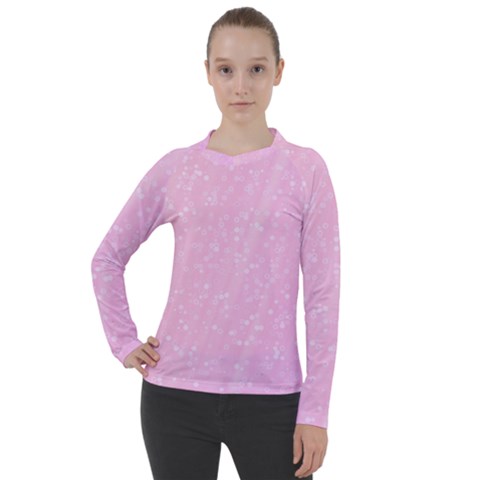 Jubilee Pink Women s Pique Long Sleeve Tee by PatternFactory