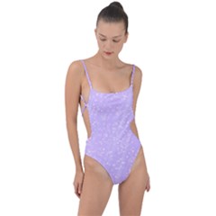 Jubilee Blue Tie Strap One Piece Swimsuit by PatternFactory