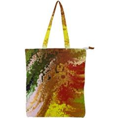 Fraction Space 3 Double Zip Up Tote Bag by PatternFactory