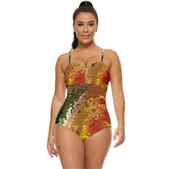 Fraction Space 3 Retro Full Coverage Swimsuit by PatternFactory