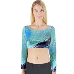 Fraction Space 2 Long Sleeve Crop Top by PatternFactory