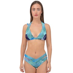 Fraction Space 2 Double Strap Halter Bikini Set by PatternFactory