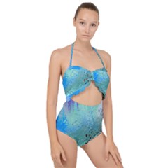 Fraction Space 2 Scallop Top Cut Out Swimsuit by PatternFactory