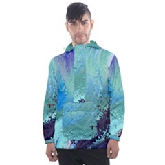 Fraction Space 2 Men s Front Pocket Pullover Windbreaker by PatternFactory