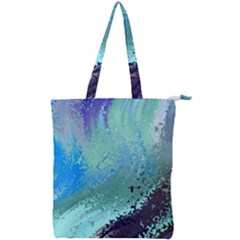 Fraction Space 2 Double Zip Up Tote Bag by PatternFactory