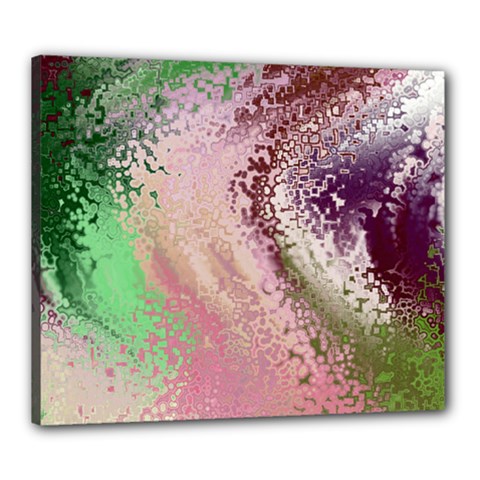 Fraction Space 1 Canvas 24  X 20  (stretched) by PatternFactory