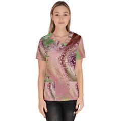 Fraction Space 1 Women s V-neck Scrub Top by PatternFactory