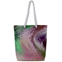 Fraction Space 1 Full Print Rope Handle Tote (small) by PatternFactory