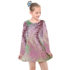 Fraction Space 1 Kids  Long Sleeve Dress by PatternFactory