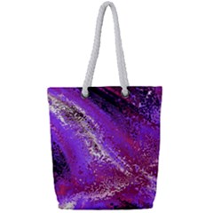 Fraction Space 4 Full Print Rope Handle Tote (small) by PatternFactory