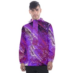 Fraction Space 4 Men s Front Pocket Pullover Windbreaker by PatternFactory