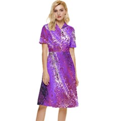 Fraction Space 4 Button Top Knee Length Dress