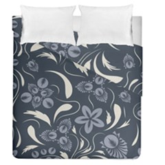 Folk Flowers Pattern  Duvet Cover Double Side (queen Size) by Eskimos