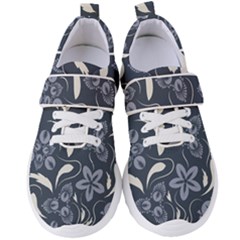 Folk Flowers Pattern  Women s Velcro Strap Shoes