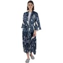 Folk flowers pattern  Maxi Satin Kimono View1