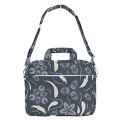 Folk Flowers Pattern  Macbook Pro Shoulder Laptop Bag (large)