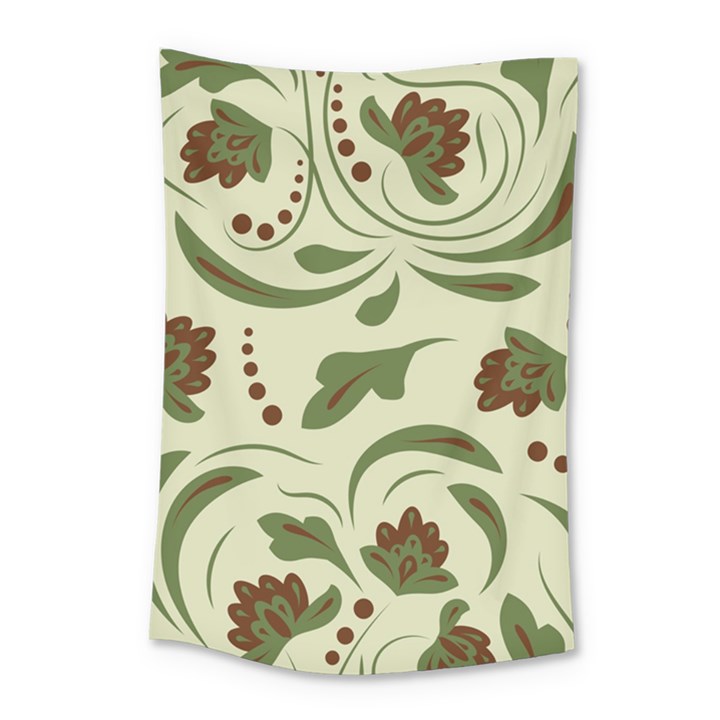 Folk flowers pattern  Small Tapestry