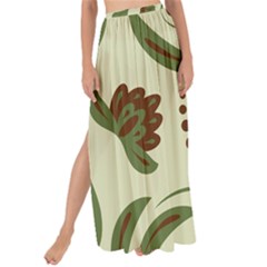 Folk Flowers Pattern  Maxi Chiffon Tie-up Sarong by Eskimos