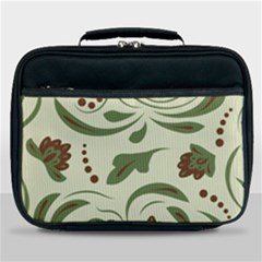 Folk Flowers Pattern  Lunch Bag by Eskimos