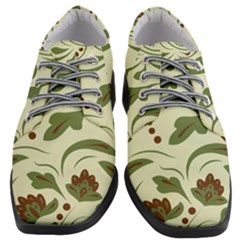 Folk Flowers Pattern  Women Heeled Oxford Shoes by Eskimos