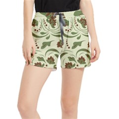 Folk Flowers Pattern  Runner Shorts by Eskimos