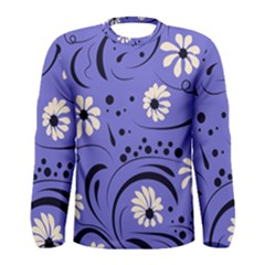 Folk Flowers Pattern  Men s Long Sleeve Tee by Eskimos