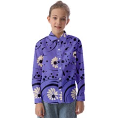 Folk Flowers Pattern  Kids  Long Sleeve Shirt by Eskimos