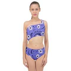 Folk Flowers Pattern  Spliced Up Two Piece Swimsuit by Eskimos