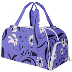 Folk Flowers Pattern  Burner Gym Duffel Bag by Eskimos