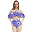 Folk flowers pattern  Halter Flowy Bikini Set  View1