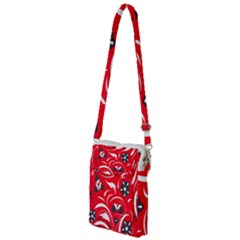 Folk Flowers Pattern  Multi Function Travel Bag by Eskimos