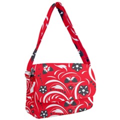 Folk Flowers Pattern  Courier Bag by Eskimos