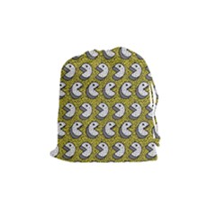 Memphis-seamless4-[converted5]redbubble8192 Drawstring Pouch (medium) by elchino