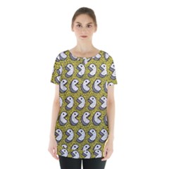 Memphis-seamless4-[converted5]redbubble8192 Skirt Hem Sports Top by elchino