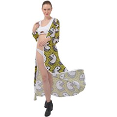 Memphis-seamless4-[converted5]redbubble8192 Maxi Chiffon Beach Wrap by elchino