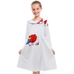 Untitled Design (5) Photo 1607517624237 Kids  Midi Sailor Dress by Basab896