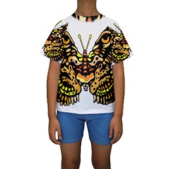 Bigcat Butterfly Kids  Short Sleeve Swimwear by IIPhotographyAndDesigns