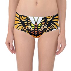 Bigcat Butterfly Mid-waist Bikini Bottoms by IIPhotographyAndDesigns