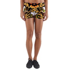 Bigcat Butterfly Yoga Shorts by IIPhotographyAndDesigns