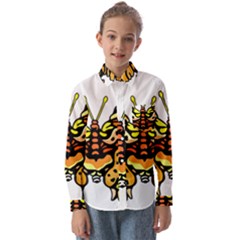 Bigcat Butterfly Kids  Long Sleeve Shirt