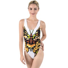 Bigcat Butterfly High Leg Strappy Swimsuit by IIPhotographyAndDesigns