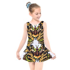 Bigcat Butterfly Kids  Skater Dress Swimsuit by IIPhotographyAndDesigns