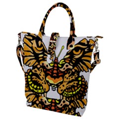 Bigcat Butterfly Buckle Top Tote Bag by IIPhotographyAndDesigns