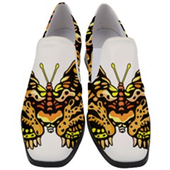 Bigcat Butterfly Women Slip On Heel Loafers by IIPhotographyAndDesigns