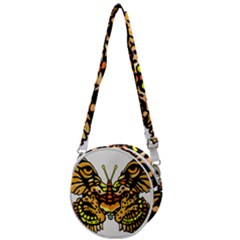 Bigcat Butterfly Crossbody Circle Bag by IIPhotographyAndDesigns